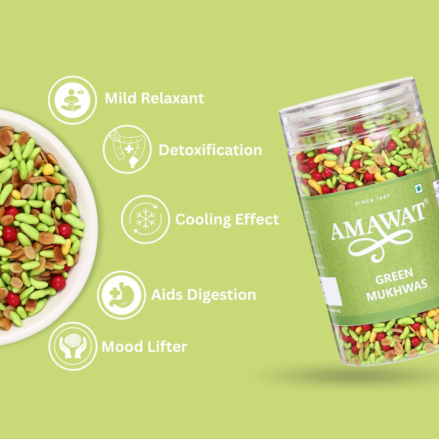 Green Mukhwas - After Meal Digestive Mouth Freshener