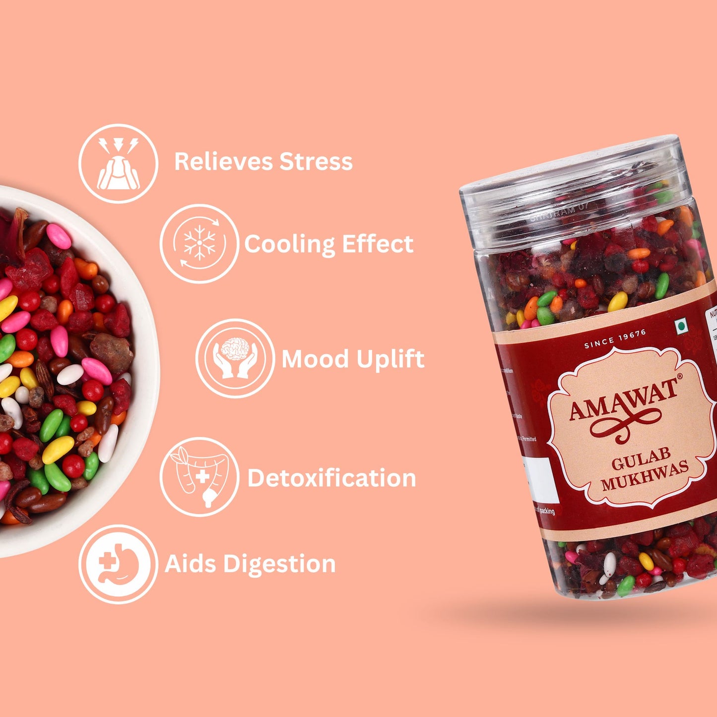 Gulab Mukhwas - After Meal Digestive Mouth Freshener