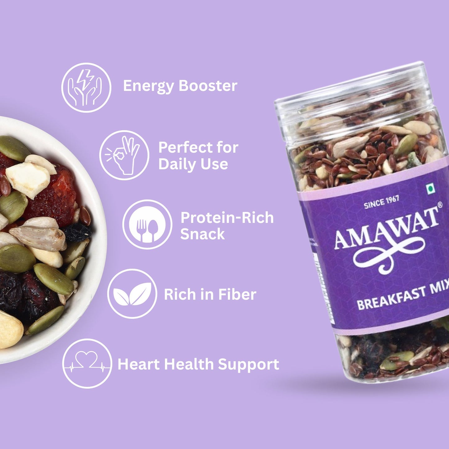 Breakfast Mix - Mix Dried Fruit & Seeds