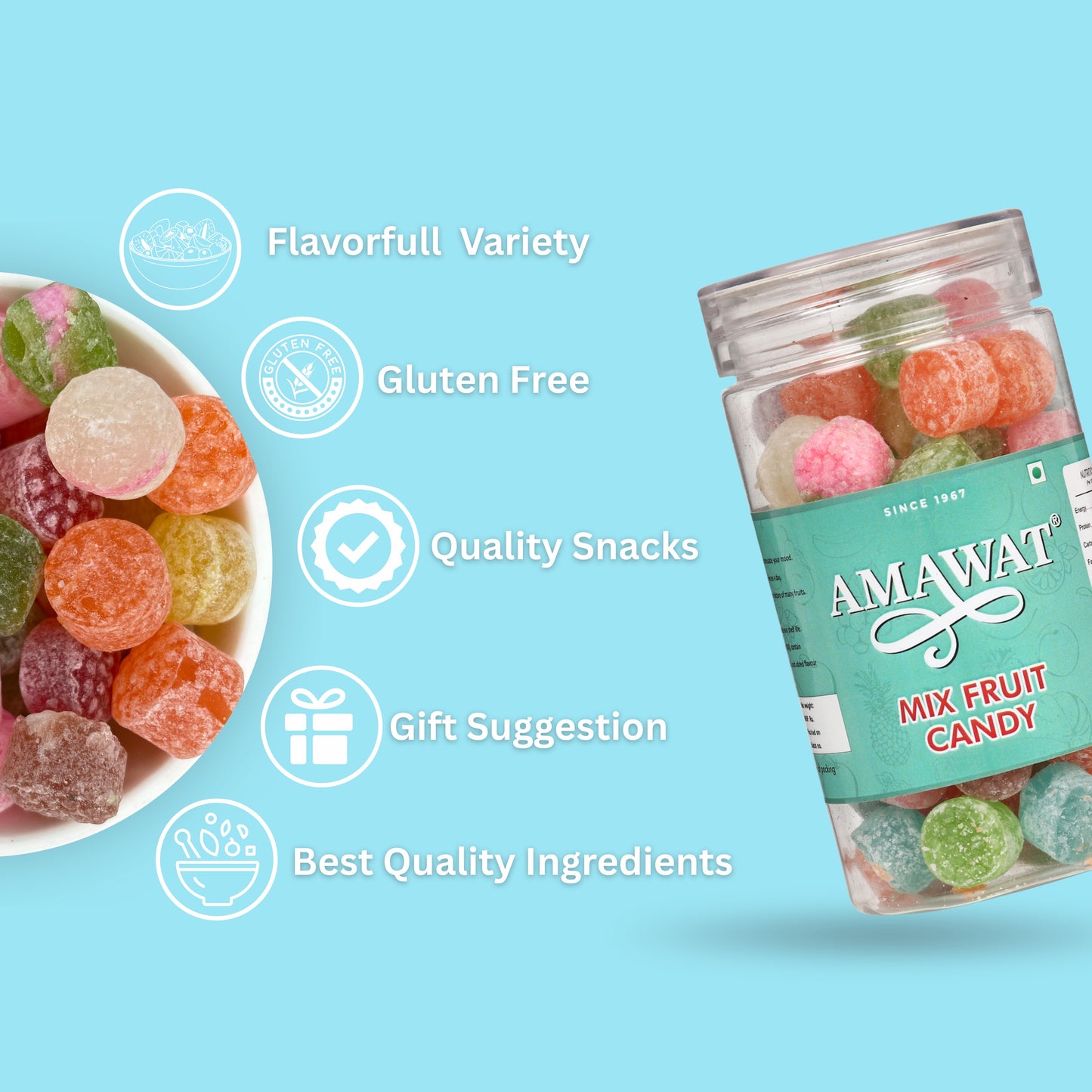 Mix Fruit Candy - 90s Sweet Fruit Candy