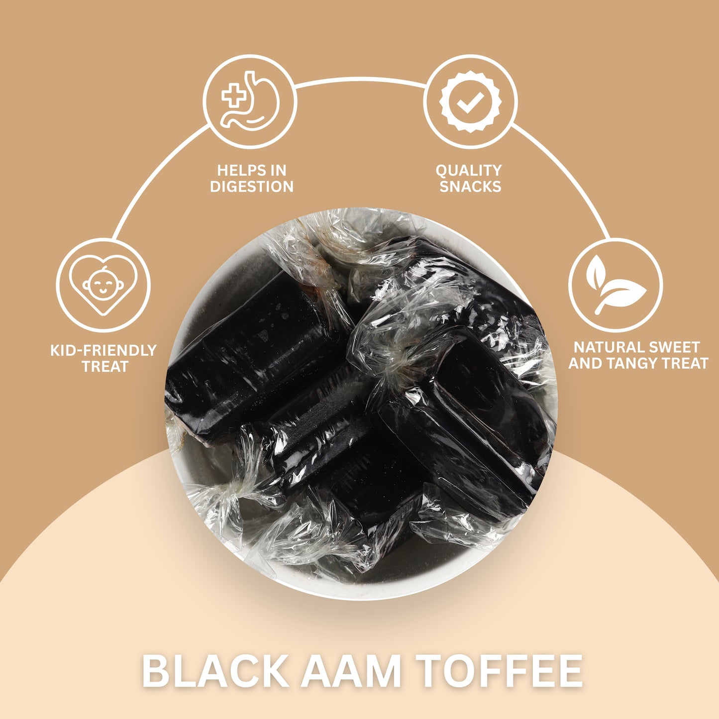 Imli and Black Aam Toffee - Black Aam Papad Toffee / Candy / Jelly