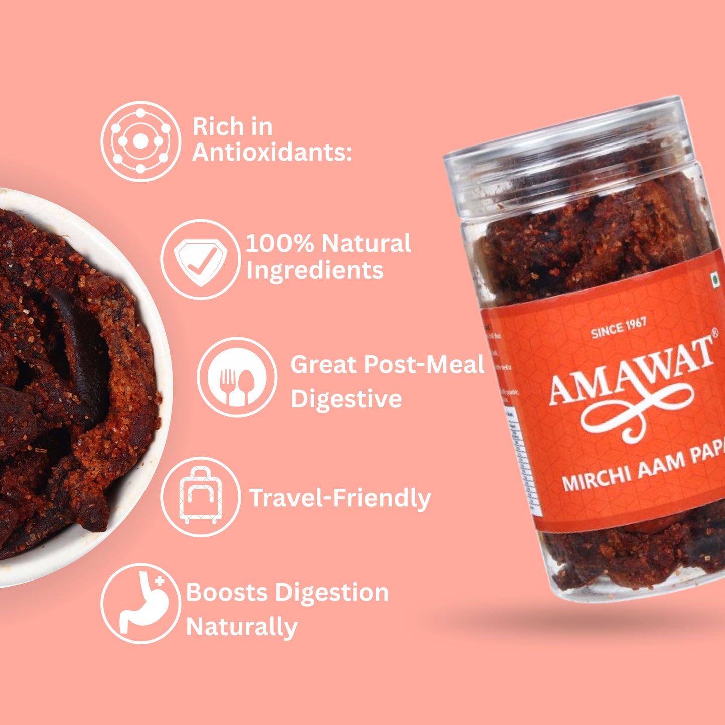Mirchi Aam Papad - Masala Spicy Aam Papad