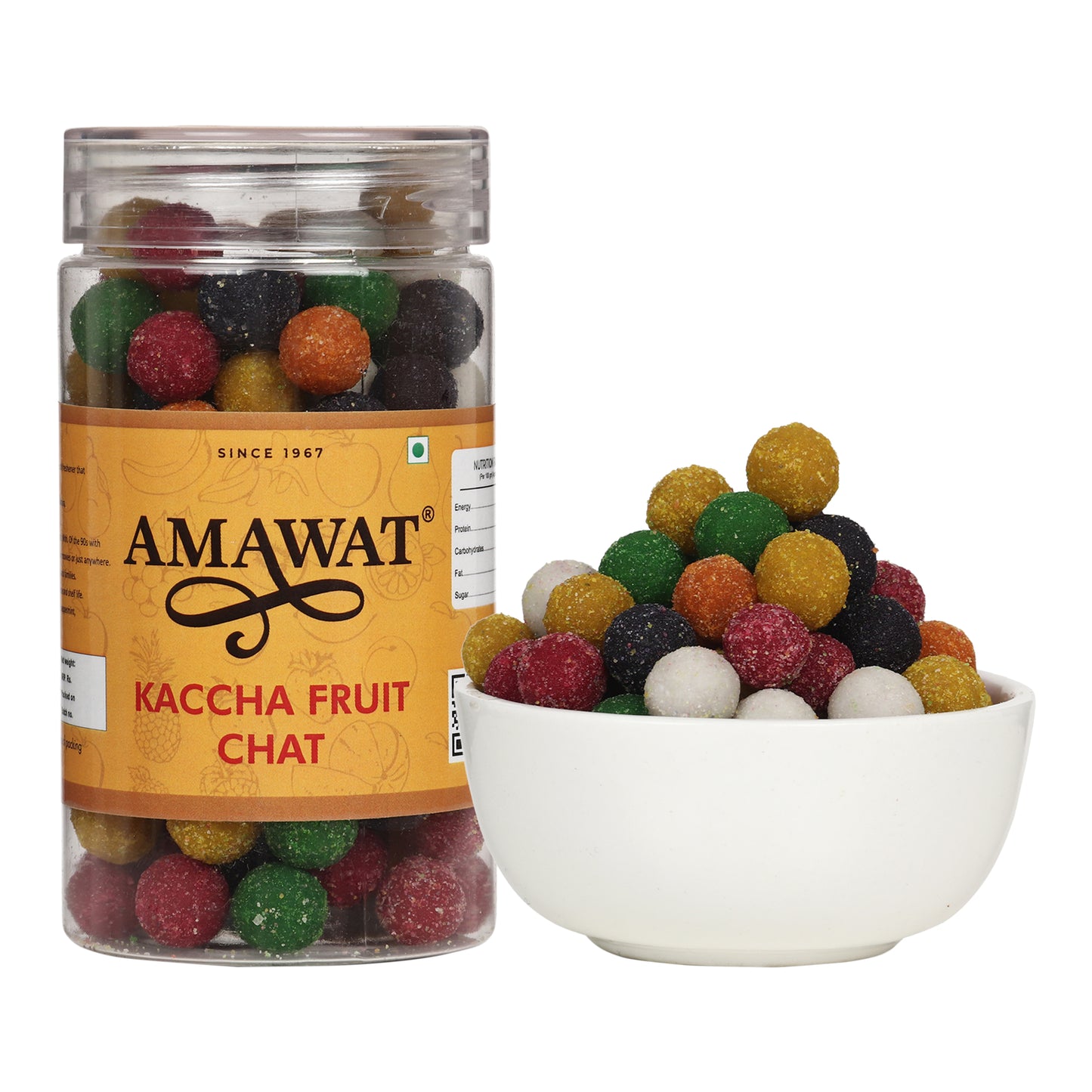 Buy multicolour kaccha fruit chat From Amawat