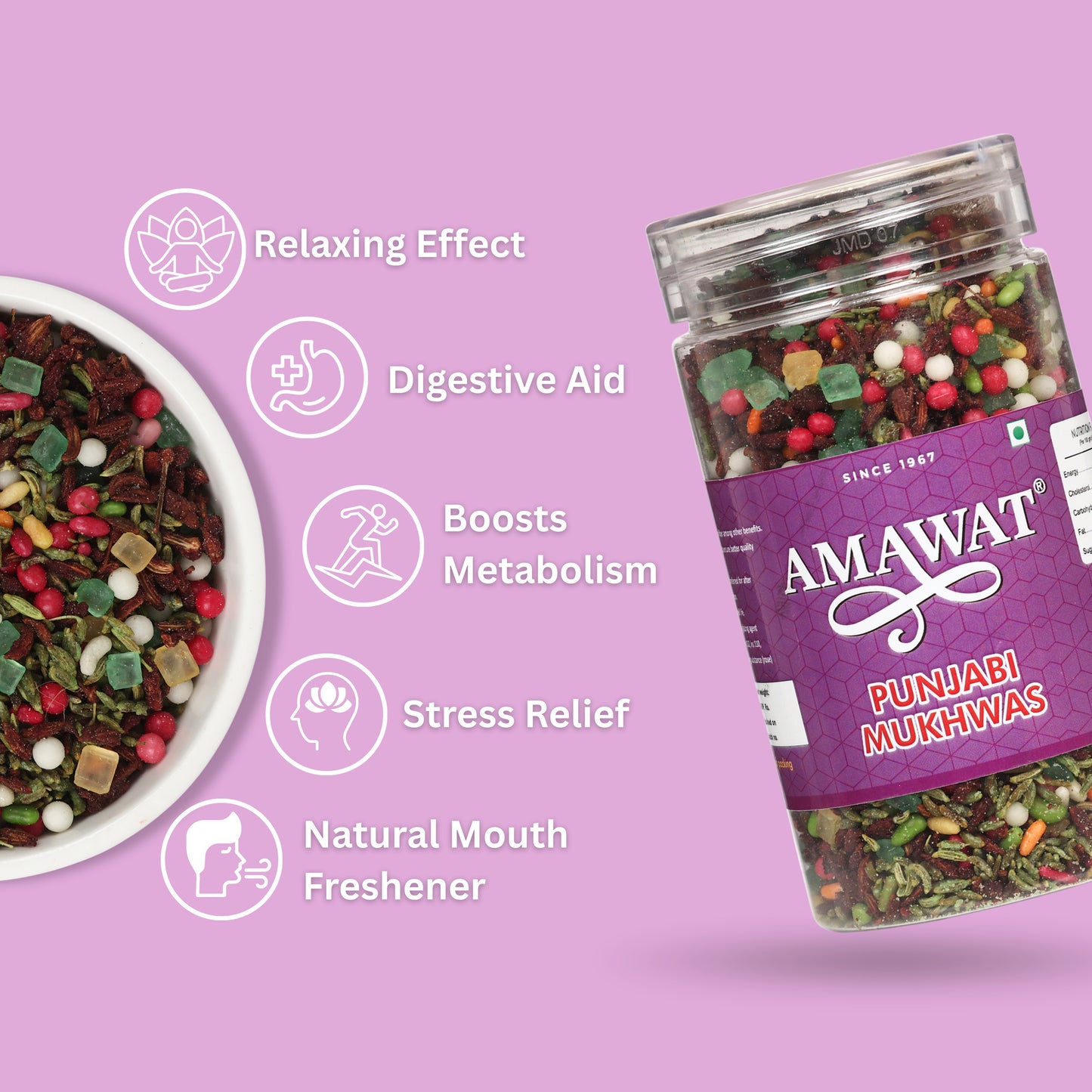 Punjabi Mukhwas - After Meal Digestive Mouth Freshener Mukhwas