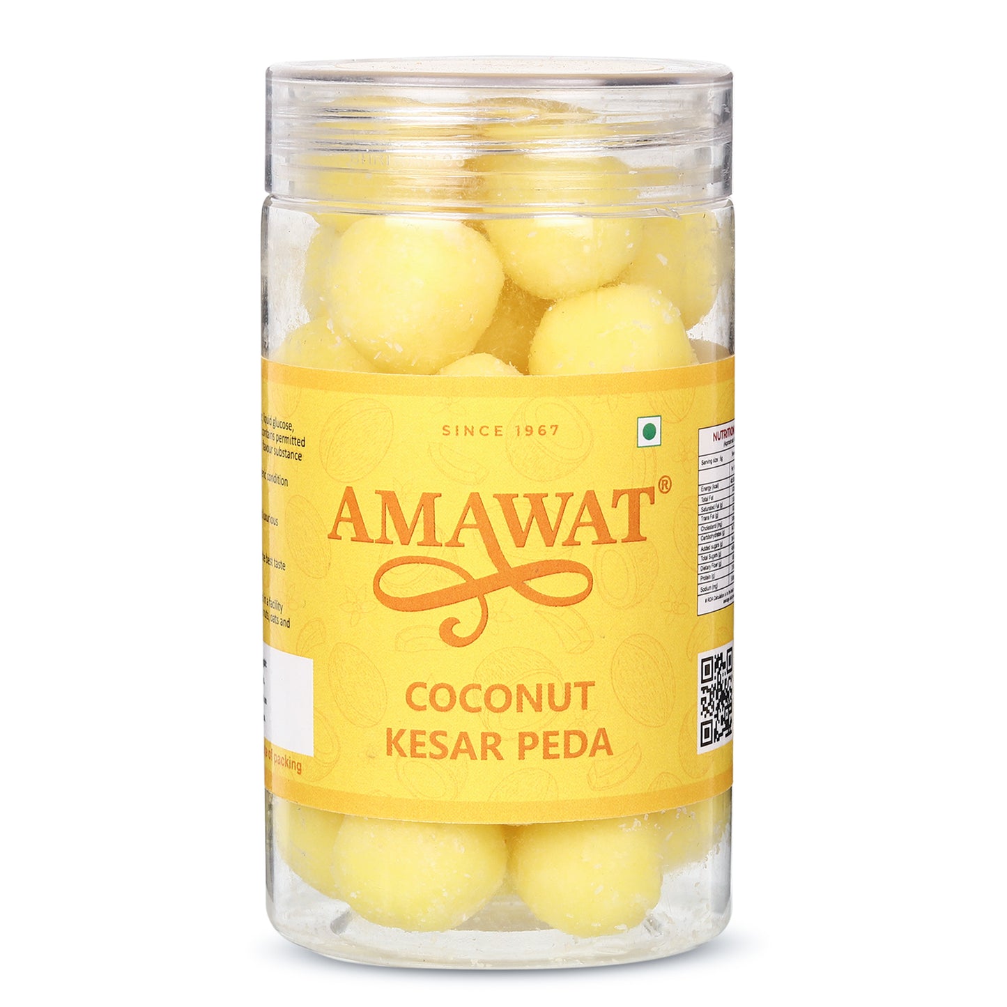 Coconut Kesar Peda - Coconut Toffee Candy | Kesari Nariyal Goli