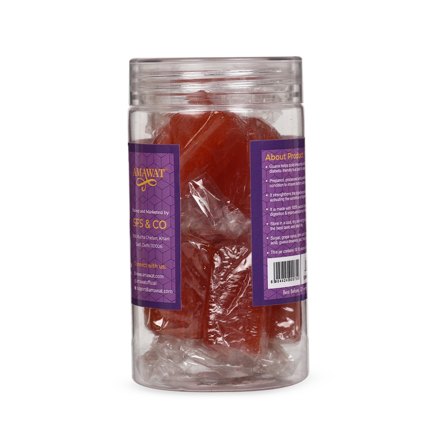 Guava Pulp Toffee - Premium Guava Toffe/Jelly/Candy 100gm