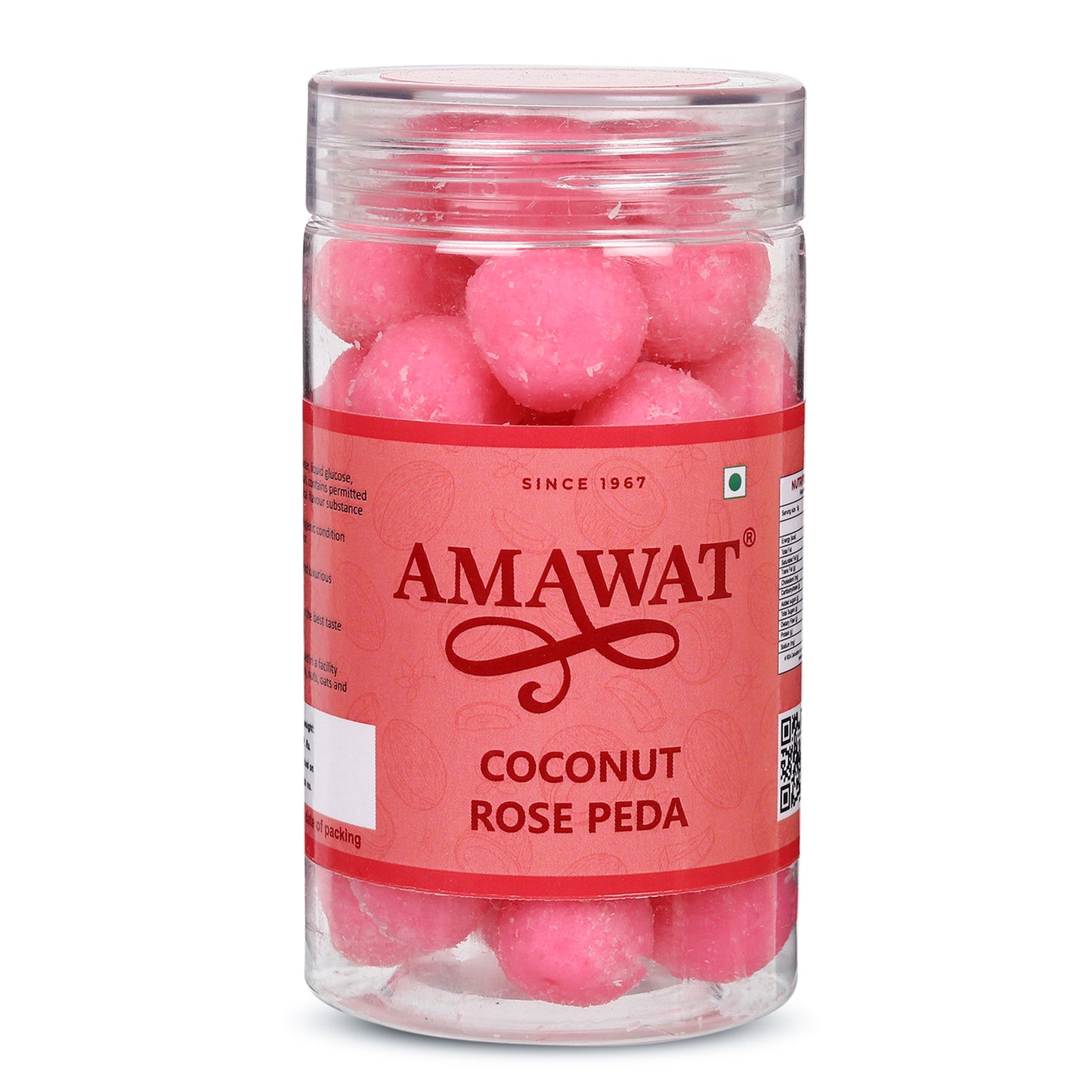 Coconut Rose Peda - Coconut Toffee Candy | Rose Candy