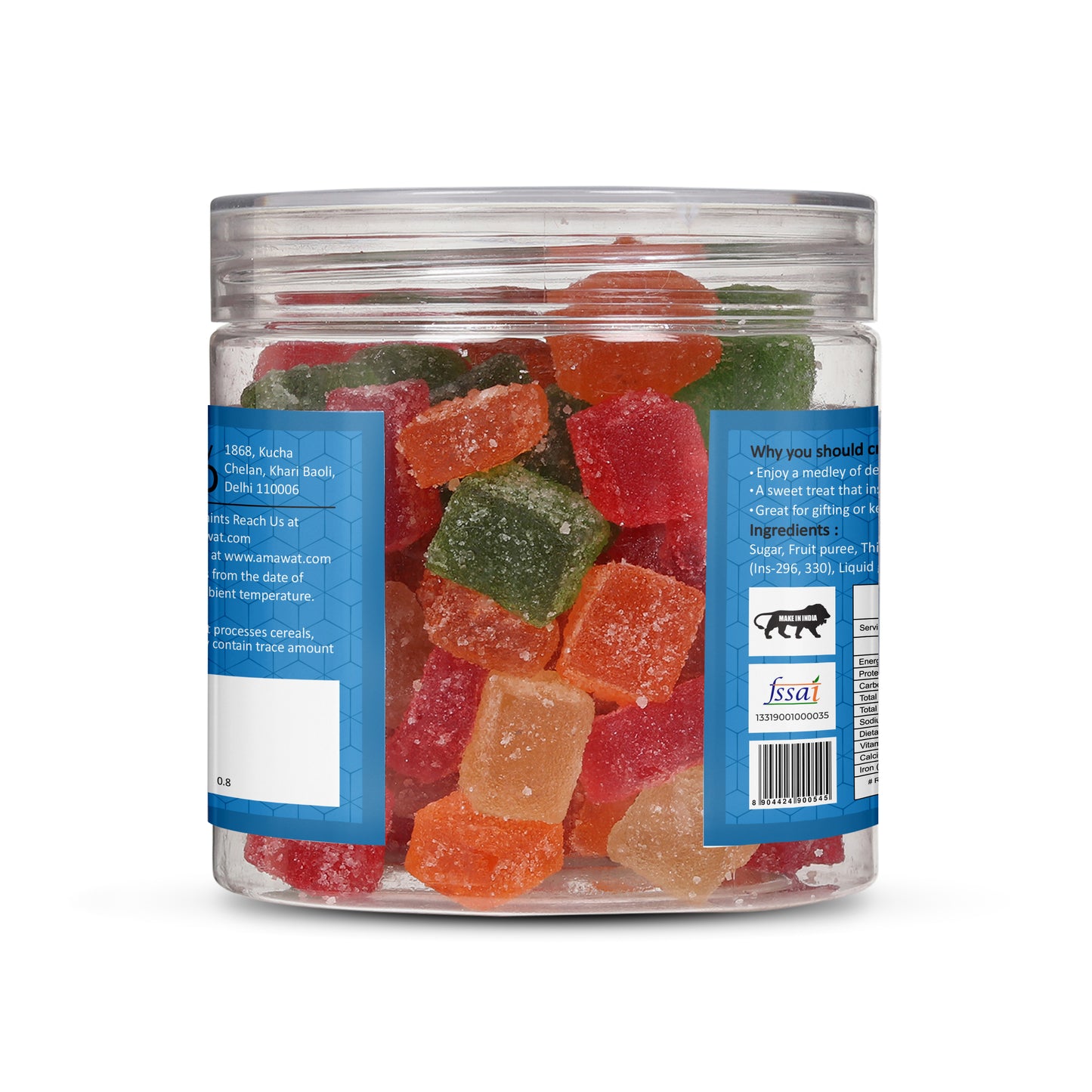 Mix Fruit Jelly - Sugar Coated Jelly Candy / Toffee / Bites