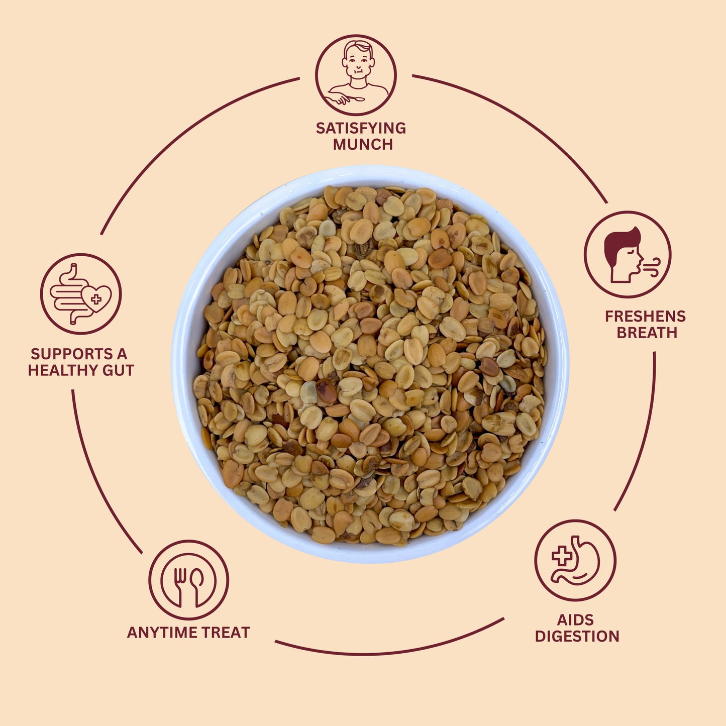 Roasted Coriander Seed - Dhana Dal Mukhwas