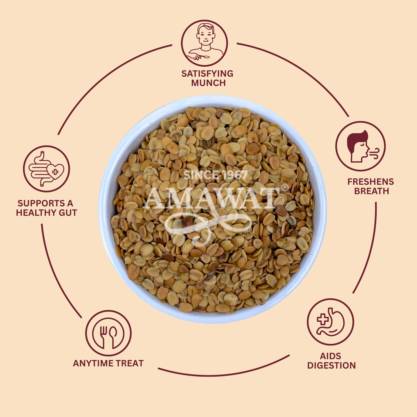 Roasted Coriander Seed - Dhana Dal Mukhwas