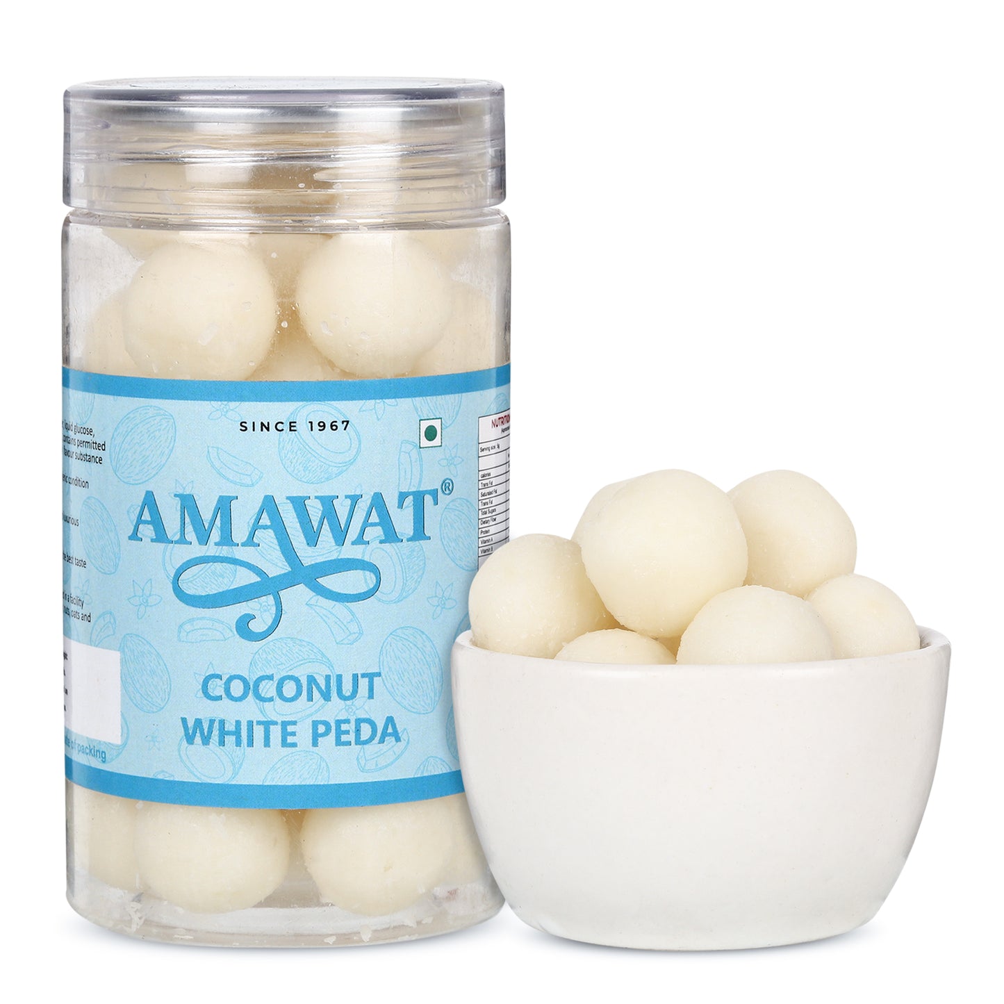 Coconut White Peda - Coconut Toffee Candy