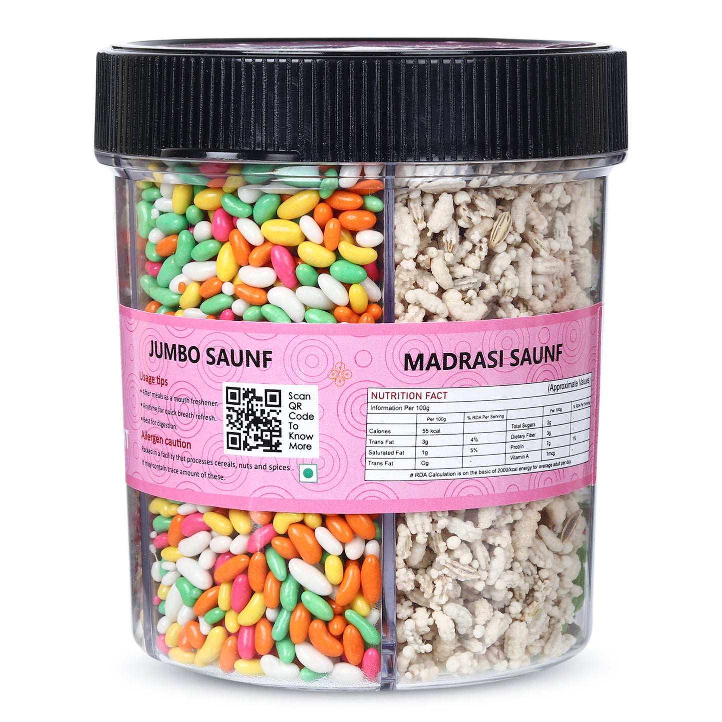 5 In 1 Panchratan Delight - Premium Indian Mukhwas & Digestive Mouth Freshener (300g)