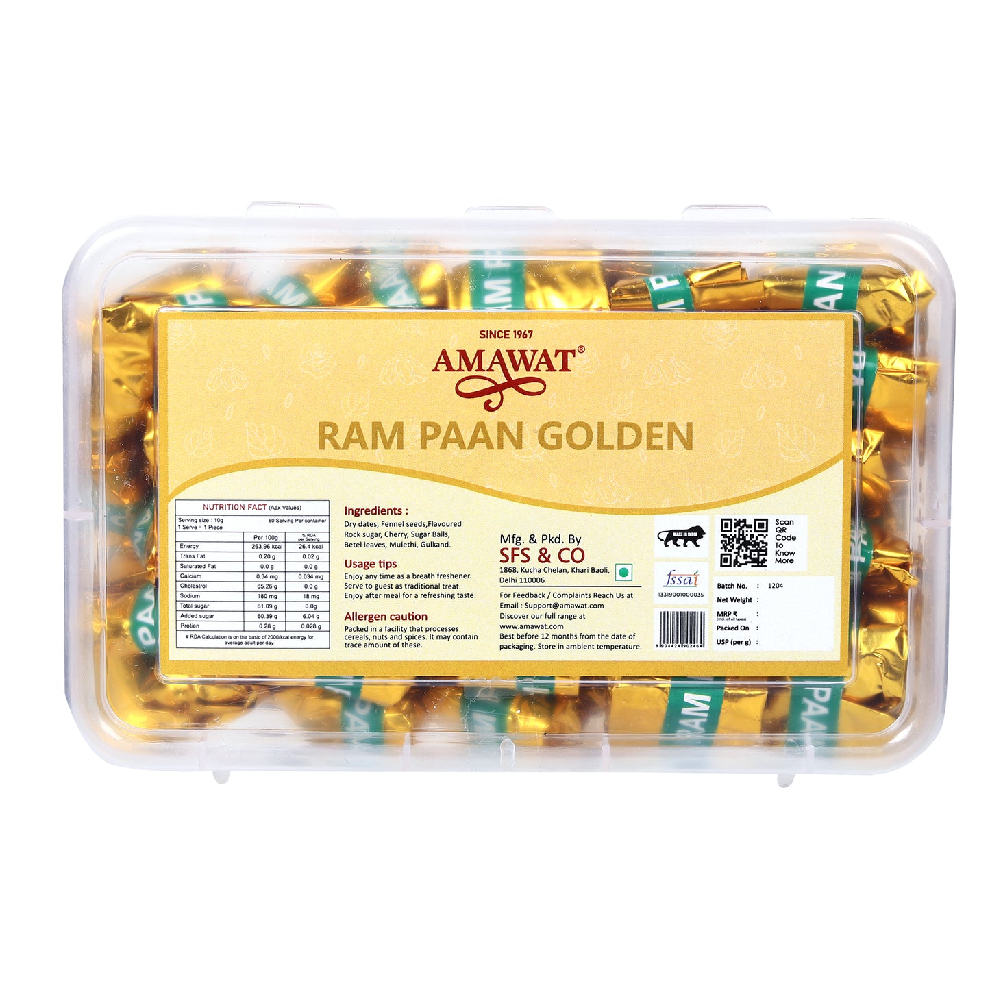 Ram Paan Golden - After Meal Paan Mukhwas