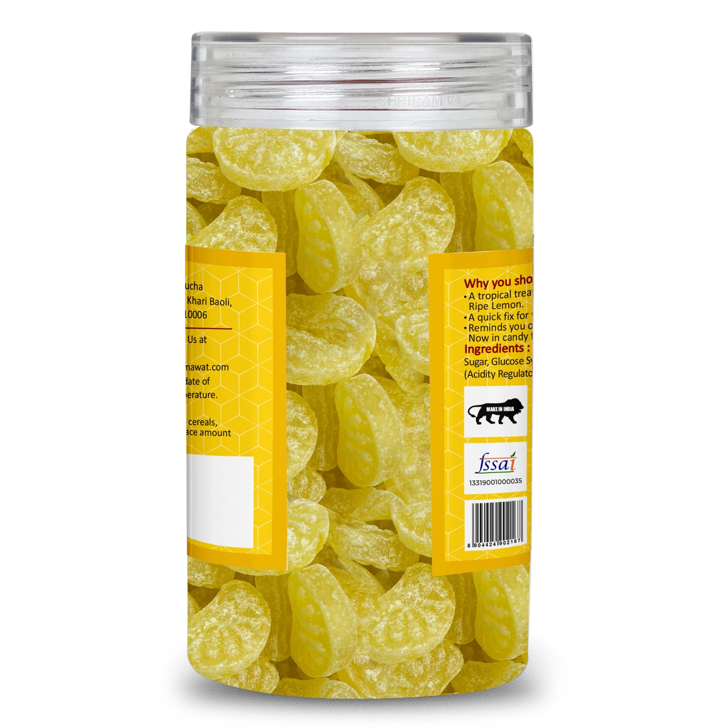 Lemon Candy - Sour & Tangy Candy | Lemon Flavour Candy